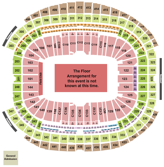 Allegiant Stadium Canelo Álvarez Seating Chart