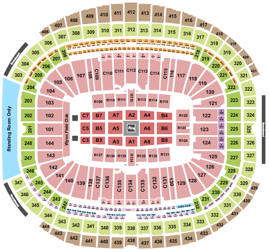 Allegiant Stadium Canelo Álvarez Seating Chart